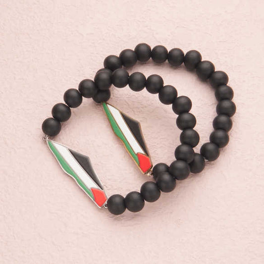 Palestina Pulseira com Contas