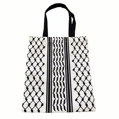 Keffiyeh Tote – Classico Nero & Bianco