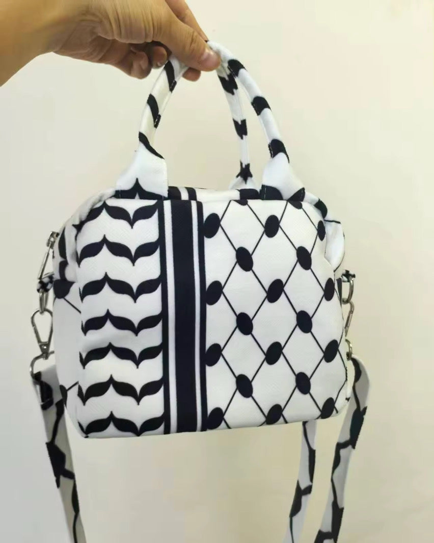 Messenger Bag Zwart/Wit