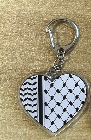Keffiyeh Hart Sleutelhanger