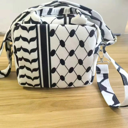 Messenger Bag Zwart/Wit