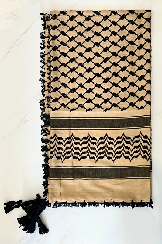 Kufiya/Keffiyeh Marrón Claro