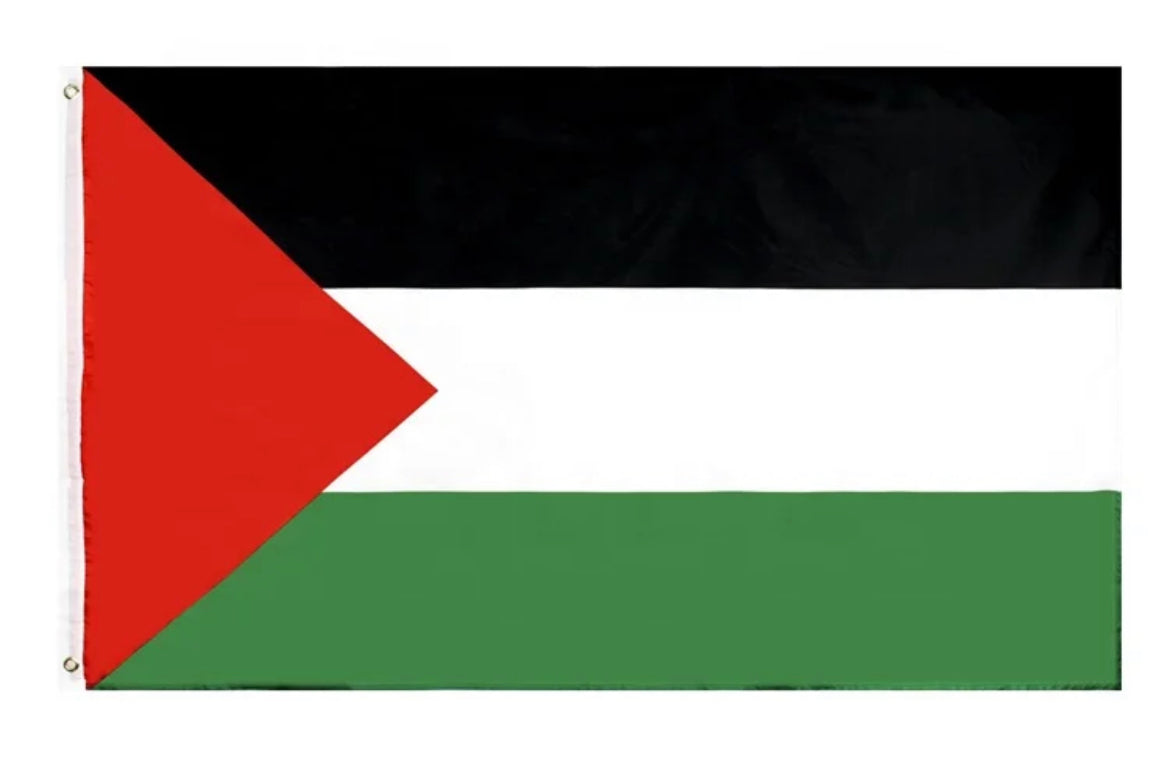 Kufiya/Keffiyeh Zwart/Wit/Rood/Groen 100% Katoen + Palestina Vlag Combi Deal