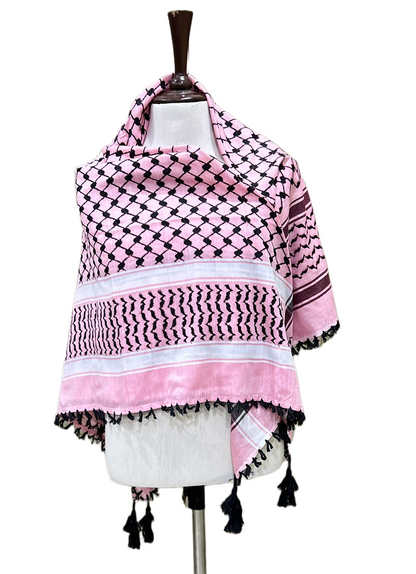 Kufiya/Keffiyeh Desert Pink 100% Katoen