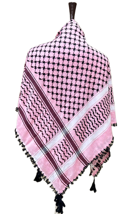 Kufiya/Keffiyeh Desert Pink 100% Katoen