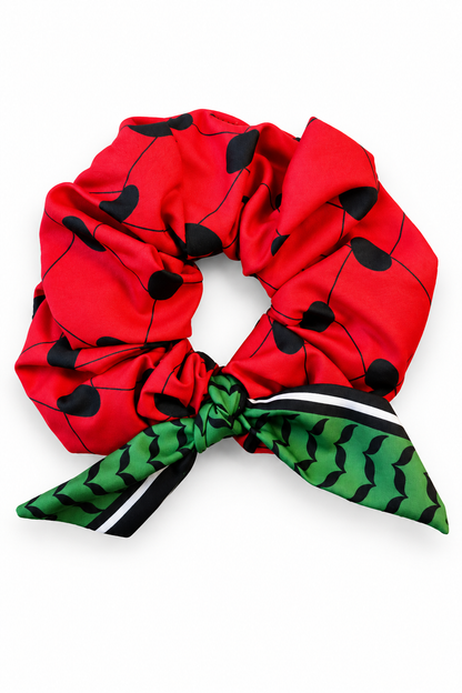 Chouchou pour cheveux Keffiyeh pastèque