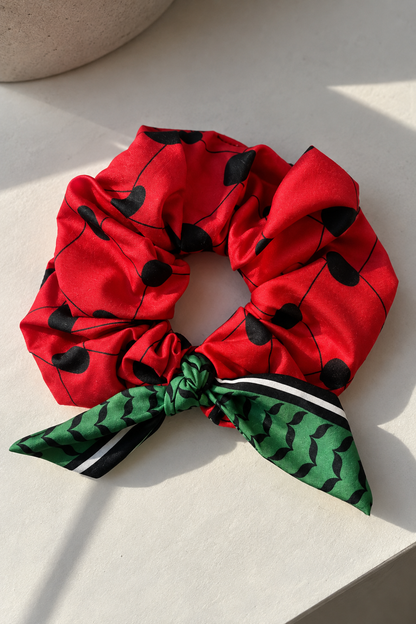 Chouchou pour cheveux Keffiyeh pastèque