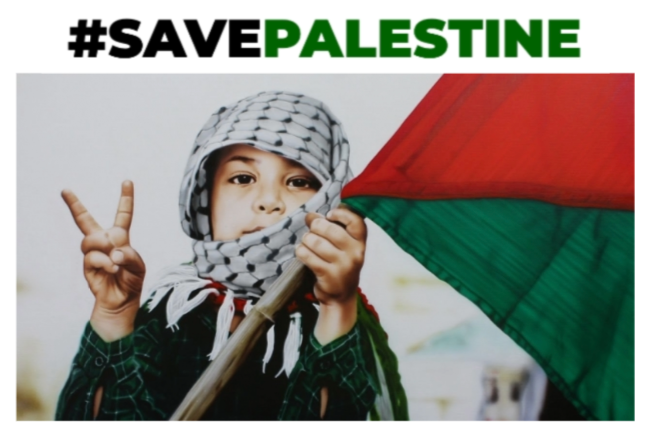 #SAVEPALESTINE Sticker 9x11 cm 5/10/20/40 Stuks