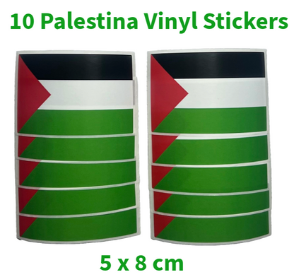 Palestine Flag Sticker 5x8 cm 10/20/40/100 Pieces