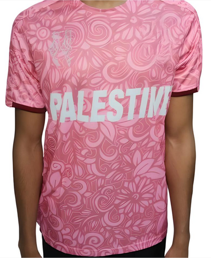 Palestina Fotboll T-shirt Rosa