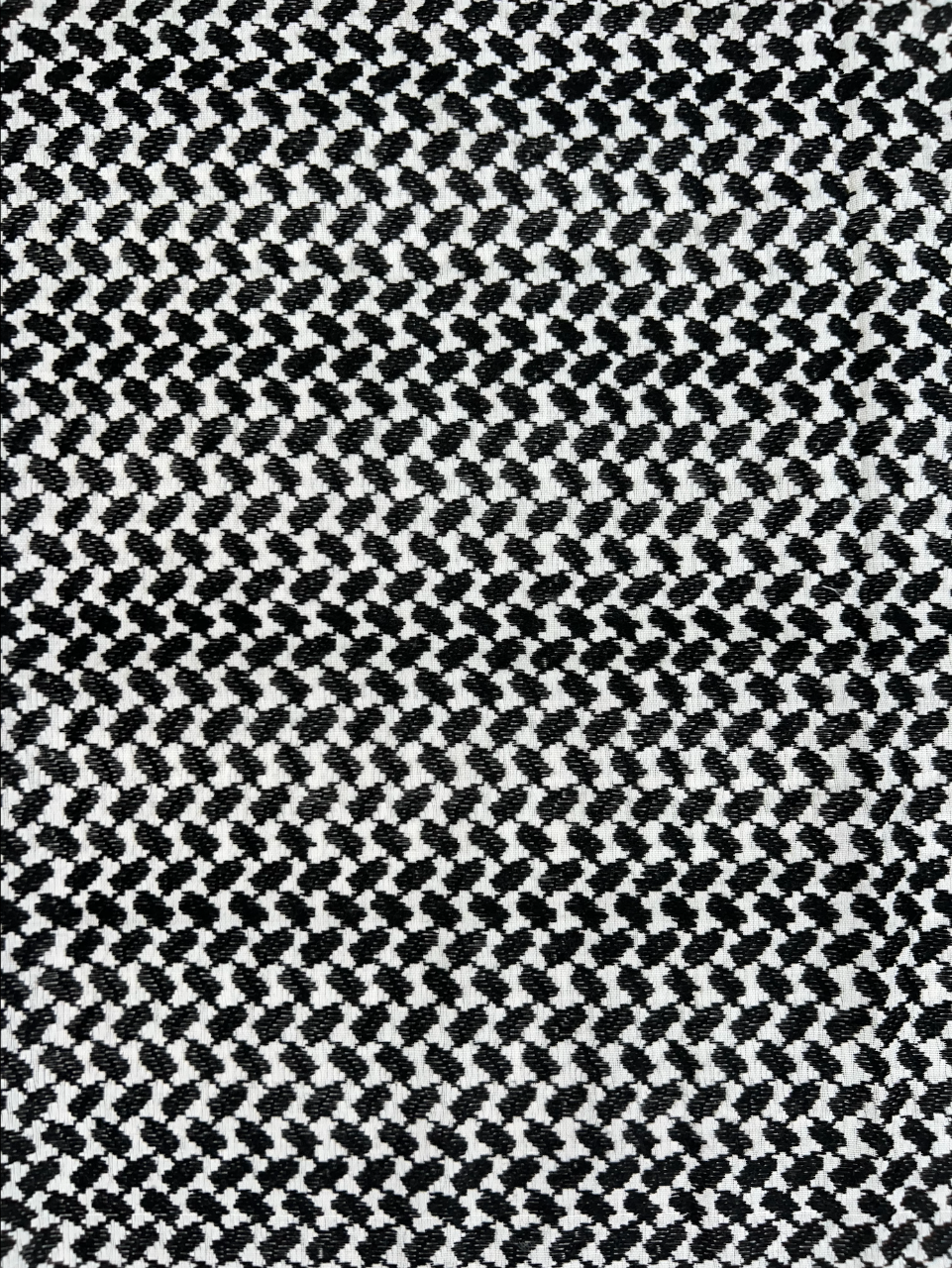 Kufiya/Keffiyeh Black/White 100% Premium Cotton