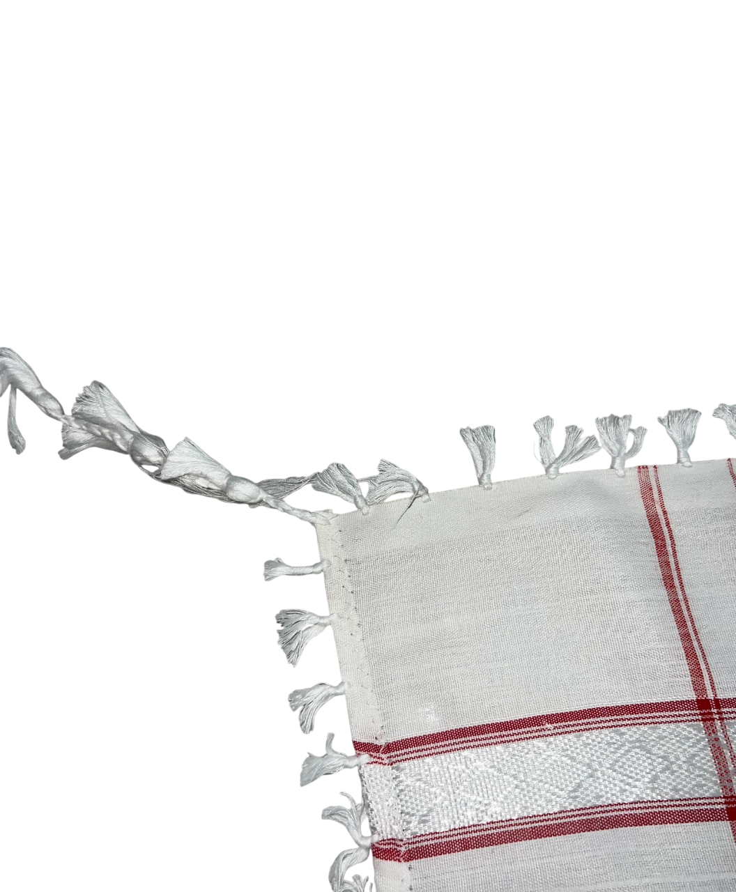 Kufiya/Keffiyeh Red/White 100% Premium Cotton