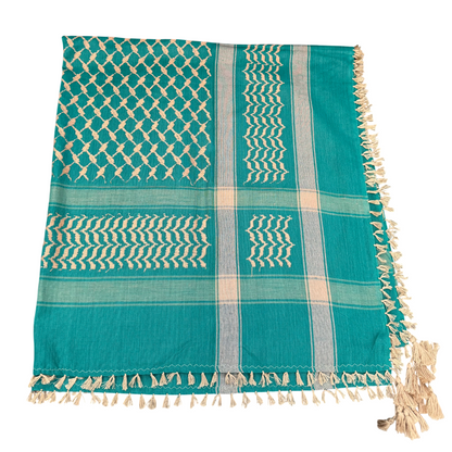 Kufiya/Keffiyeh Azzurro Chiaro 100% Cotone