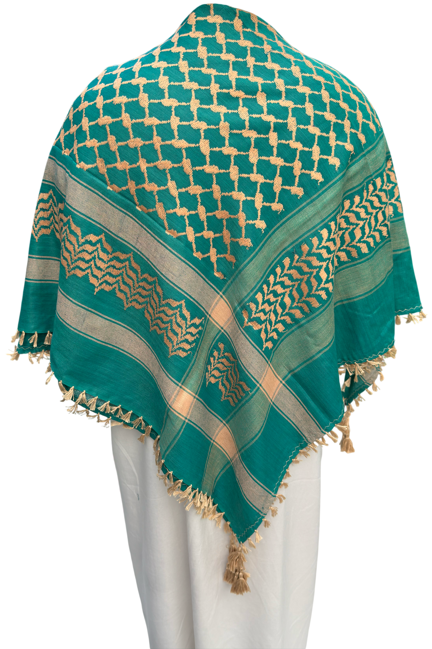 Kufiya/Keffiyeh Azzurro Chiaro 100% Cotone