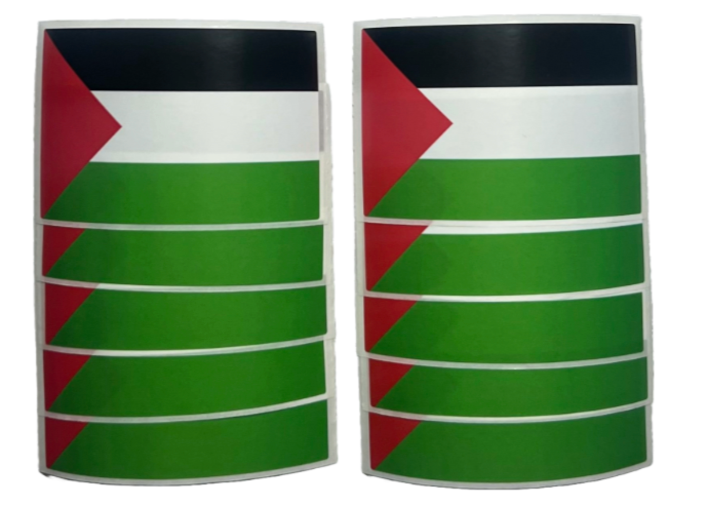 Palestine Flag Sticker 5x8 cm 10/20/40/100 Pieces