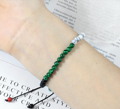 Pulseira da Palestina com Contas Coloridas