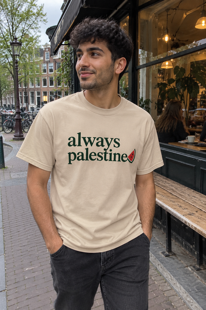 Always Palestine Tee ugc-sand