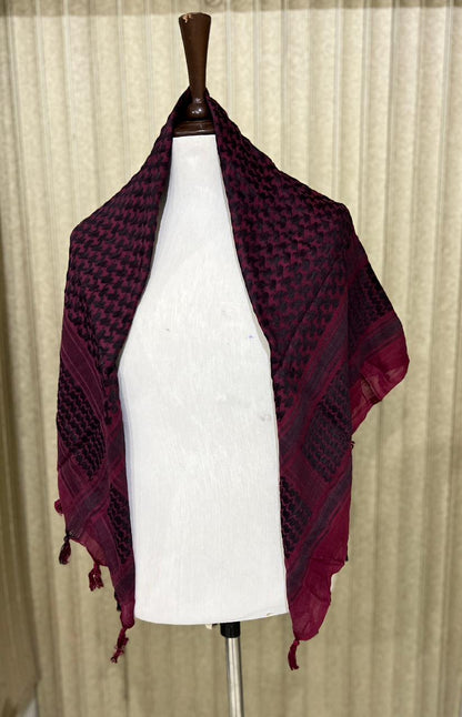 Shemagh Meia-noite Bordô