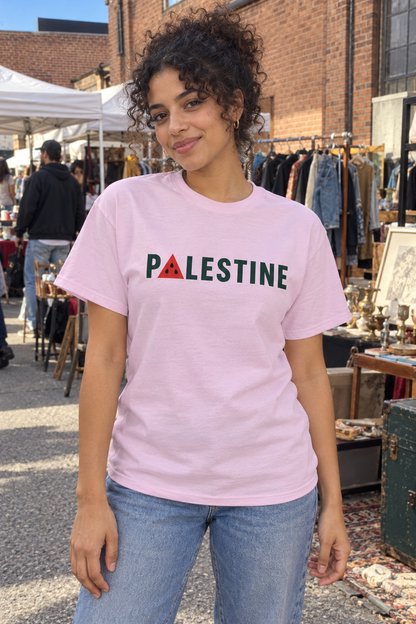 Palestine Watermelon Tee ugc-pink