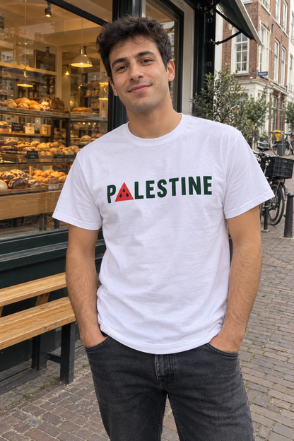Palestine Watermelon Tee ugc-white