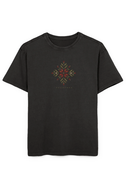 Falasteen Tatreez Bloom Oversized Tee