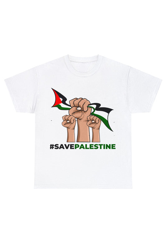 #SavePalestine Unisex-T-Shirt aus schwerer Baumwolle